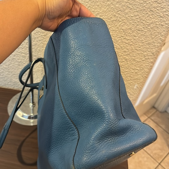 McM Open Tote Bag in Blue - Picture 7 of 12